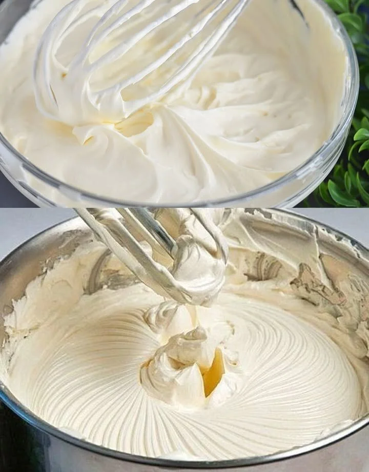 Deutsche Buttercreme nach Omas Art, zubereitet für köstliche Torten.