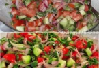 Ein bunter Gemischter Salat mit verschiedenen frischen Zutaten