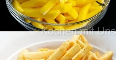 Schüssel mit knusprigen Kartoffelchips in verschiedenen Geschmacksrichtungen
