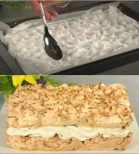 Leckerer norwegischer Kuchen, der in 5 Minuten zubereitet wird und zerfällt.