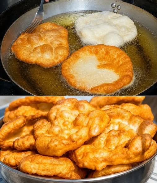 Ungarisches Langos – frittierte Delikatesse mit verschiedenen Toppings