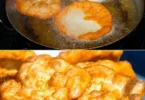 Köstliches Langos frisch zubereitet mit knusprigem Teig und köstlichem Belag.