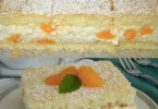 Leckeres Mandarinen-Creme-Dessert in einer eleganten Schale serviert