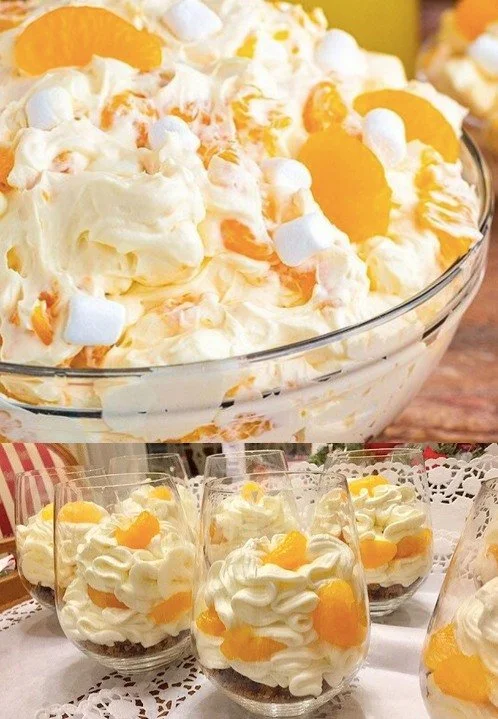 Mandelinen-Creme mit Keksen, ein köstliches Dessertrezept.