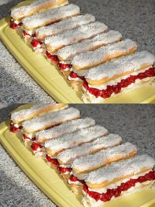Leckere Mascarpone Sticks auf einem Teller, ideal für Snacks und Desserts.