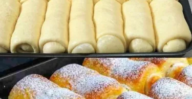Omas Brötchen frisch aus dem Ofen, warm und knusprig serviert.