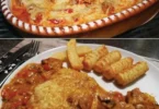 Pork Gyros Casserole mit zartem Schweinefleisch und frischen Zutaten