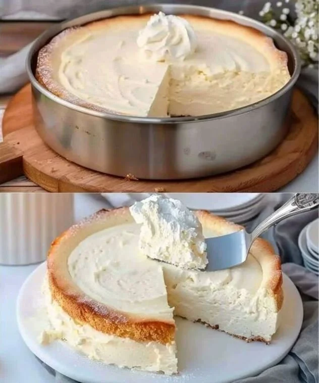 Quarkkuchen ohne Boden, schnell und einfach in 5 Minuten zubereitet