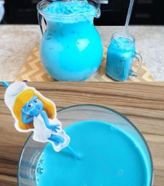 Schlumpf Bowle - bunte Cocktail-Mischung für Partys und Feiern