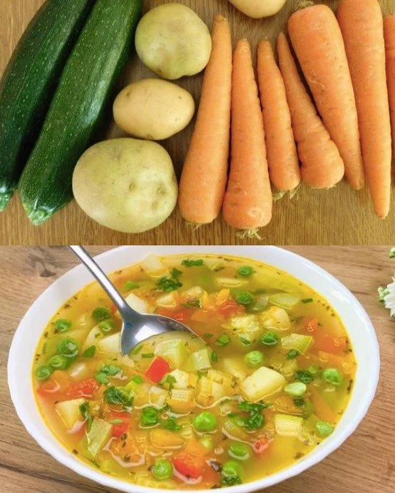 Schüssel mit wunderbarer Abnehm-Suppe für gesunde Ernährung und Gewichtsreduktion