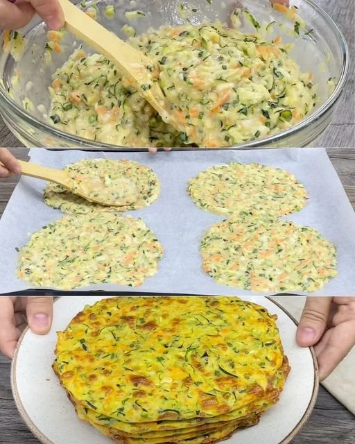 Zucchini-Pizzas, gesundes und schmackhaftes Rezept mit Zucchini als Pizzaboden.