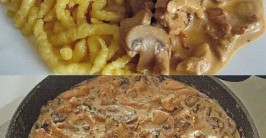 Zürcher Geschnetzeltes – saftiges Kalbfleisch in einer cremigen Sauce serviert