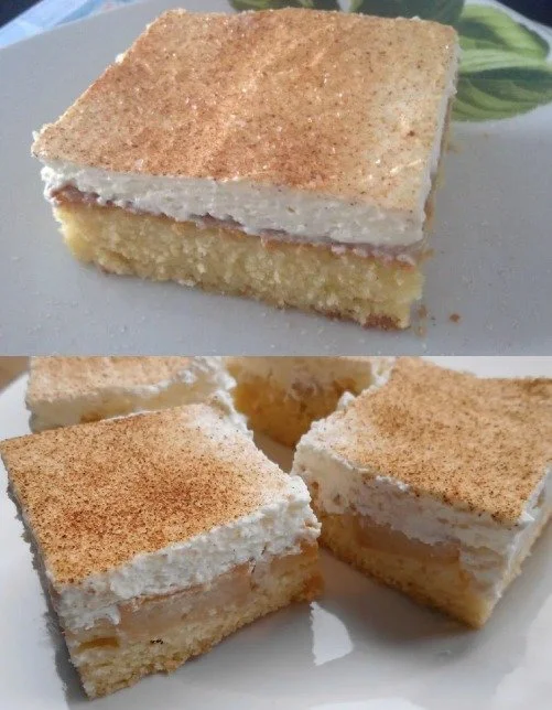 Saftiger Apfelmuskuchen aus frischen Äpfeln und aromatischen Gewürzen.