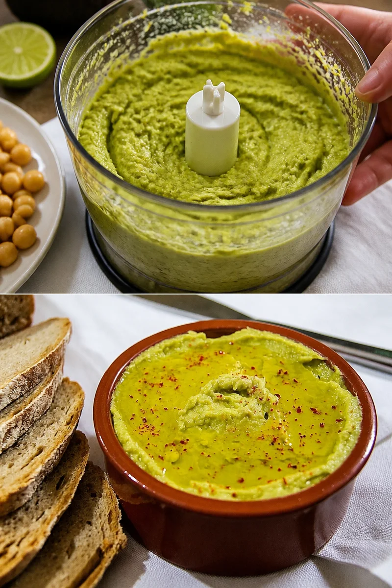 Creme aus Avocado, perfekt zum Dippen und für Brotaufstriche