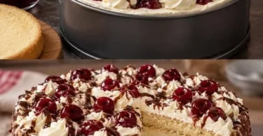 Baileys Mascarpone Torte in einer 24 cm Springform, verziert mit Schokolade