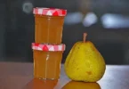 Hausgemachte Birnenmarmelade im Glas