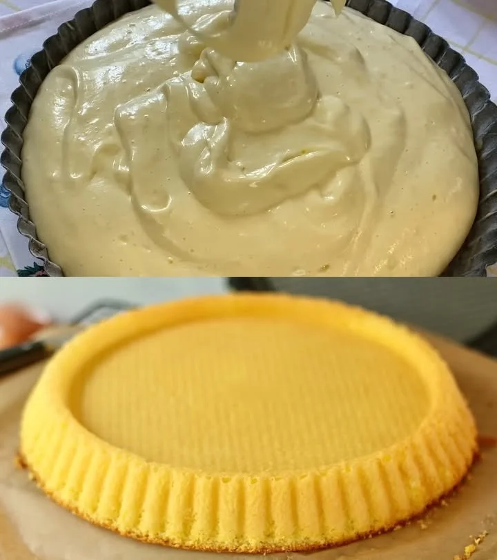 Fluffiger Biskuitboden frisch gebacken für köstliche Torten und Desserts