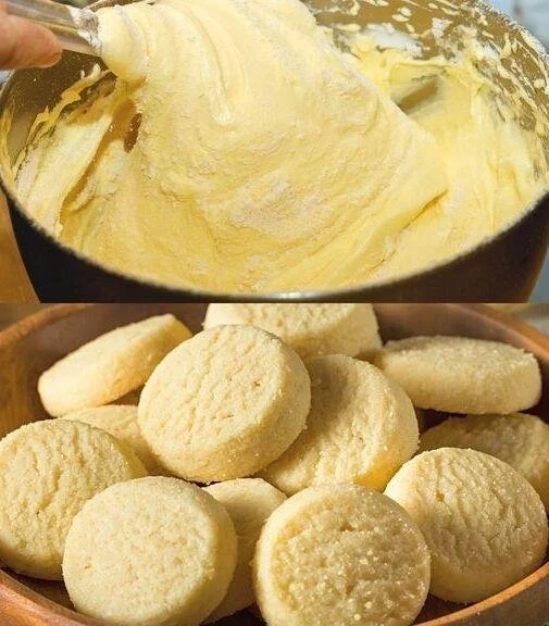 Leckere Butterkekse auf einem Teller serviert, ideal für Snacks und Desserts.