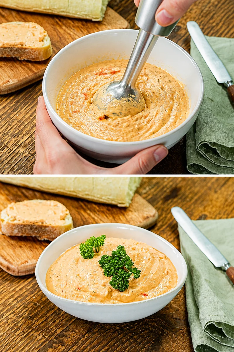 Fetacreme mit Paprika und Kräutern für einen leckeren Genuss