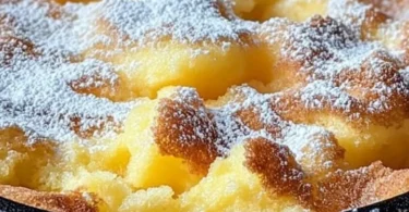 Fluffiger Kaiserschmarrn frisch aus der Heißluftfritteuse serviert.