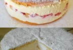 Delikate Käsesahne Torte mit frischer Sahne und Käse, perfekt zum Genießen.