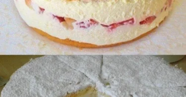 Delikate Käsesahne Torte mit frischer Sahne und Käse, perfekt zum Genießen.