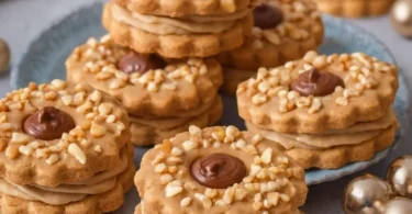 Köstliche Kinder Bueno Plätzchen auf einem Teller