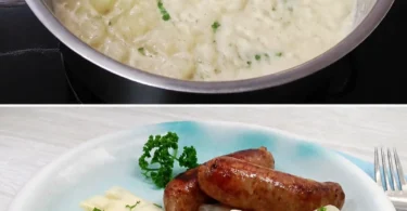 Klassisches Rezept für Kohlrabigemüse, serviert in einer eleganten Schüssel.