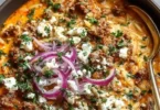 Kritharaki Hackfleischpfanne mit Feta - leckeres Rezept für eine herzhafte Mahlzeit