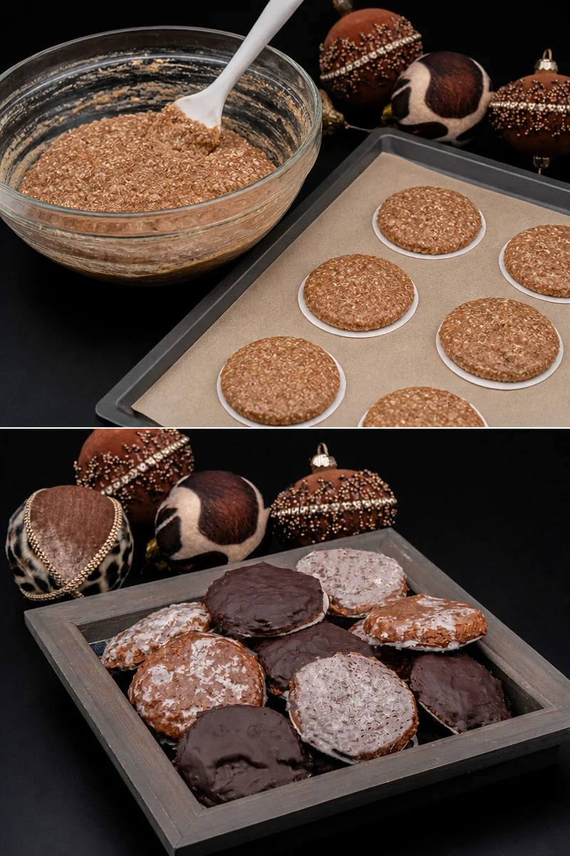 Lothars beste Nürnberger Elisenlebkuchen auf einem festlichen Tisch.