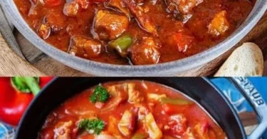 Schnelles Rezept für Minuten Schaschliktopf mit frischen Zutaten.
