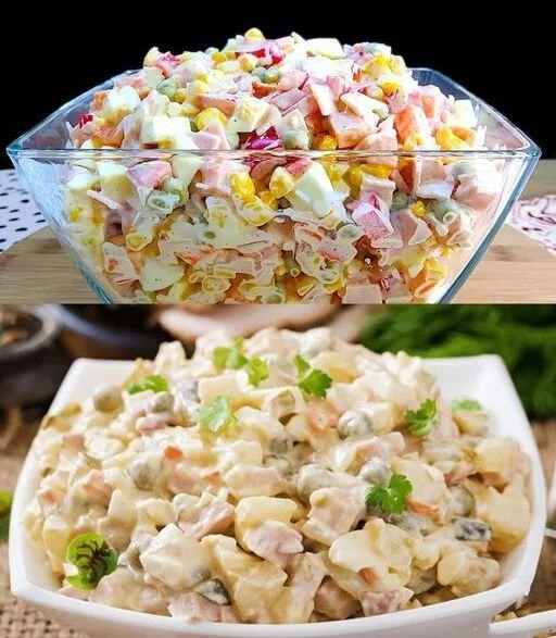 Leckerer Minuten Weihnachtssalat mit frischen Zutaten und festlichem Flair.