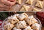Zarte Weihnachtsplätzchen Nusskissen mit köstlicher Nussfüllung