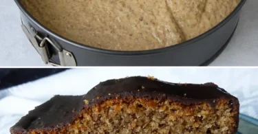 Leckerer Nusskuchen mit nussiger Füllung und saftigem Teig