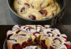 Schneller Pflaumenspongekuchen in 5 Minuten frisch aus dem Ofen