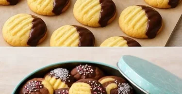 Leckere Puddingkekse frisch aus dem Ofen