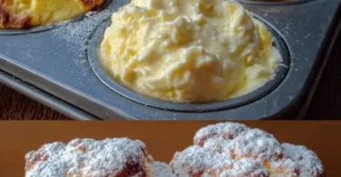 Leckere Quark-Muffins auf einem gedeckten Tisch, ideal für jeden Anlass.