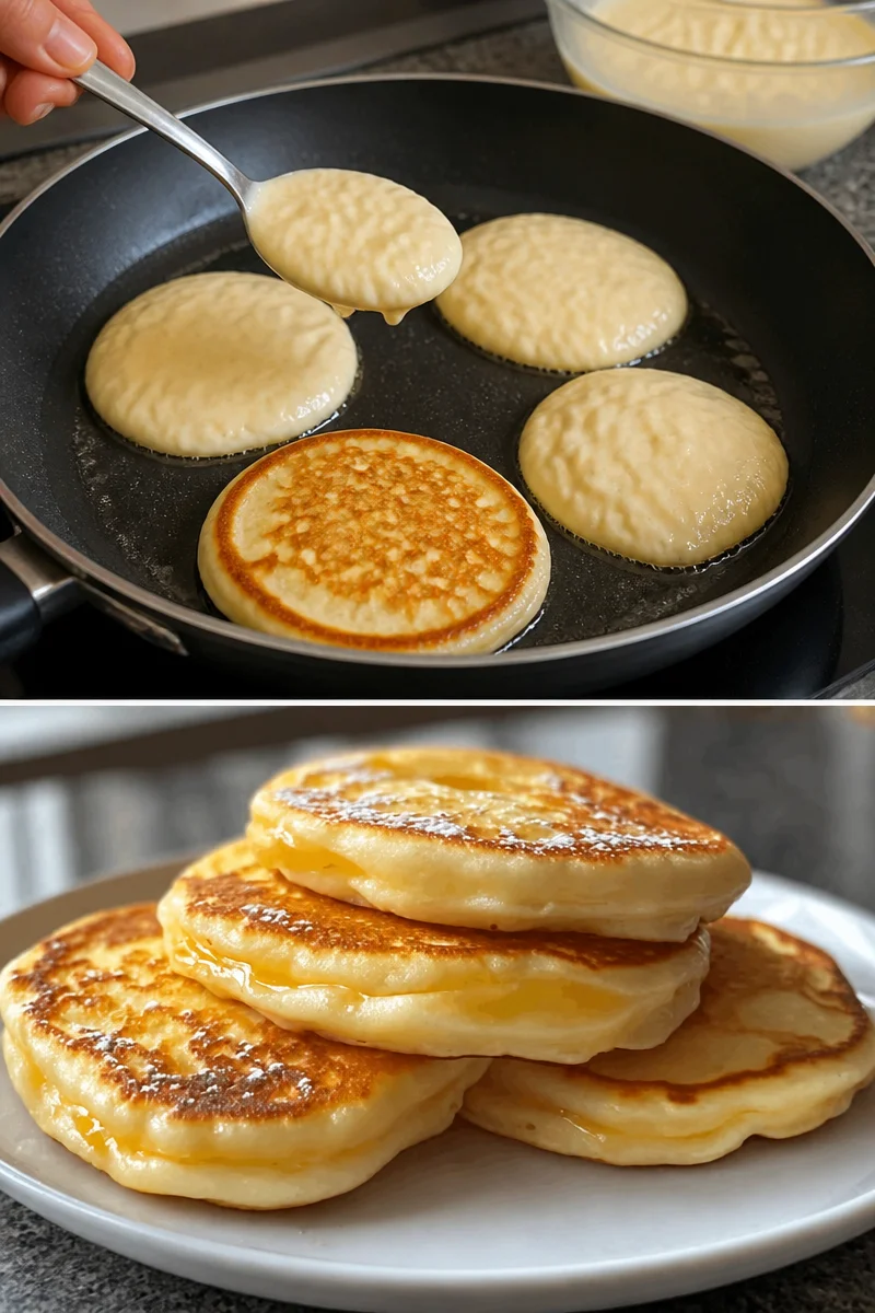 Quark Pfannkuchen ohne Mehl, ein gesundes und leckeres Rezept