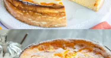 Leckerer Quarkkuchen ohne Boden, einfach und schnell in nur 3 Minuten zubereitet