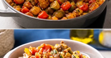 Ein einfaches Rezept für Ratatouille mit frischem Gemüse und Kräutern