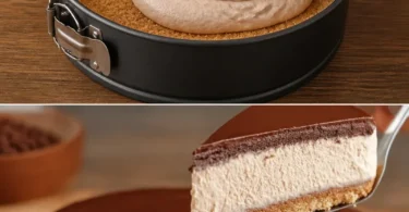 Leckere Torte ohne Backen mit frischen Zutaten und attraktiver Garnierung.