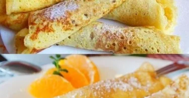 Ungarische Palatschinken gefüllt mit Marmelade und Nutella