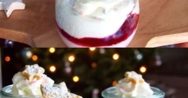 Weihnachtliches 10 Minuten Dessert mit festlichen Zutaten