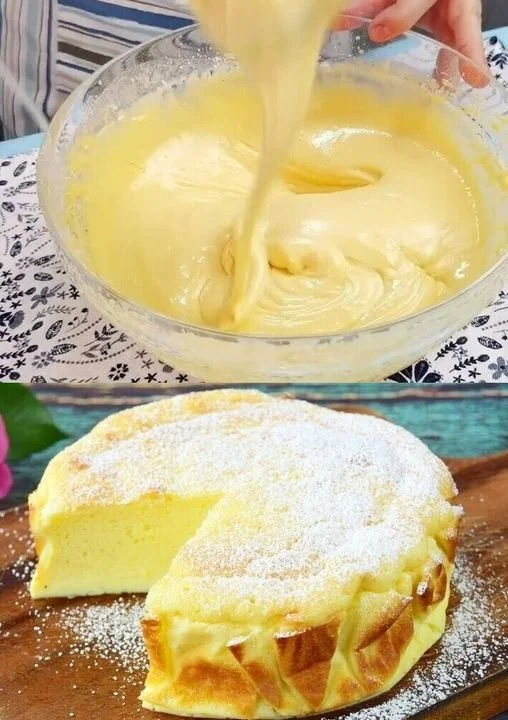 Zuckerfreier Joghurtkuchen mit 3 Zutaten auf einem Teller