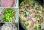 Einfaches und schmackhaftes Abendessen mit frischen Zutaten zubereitet.