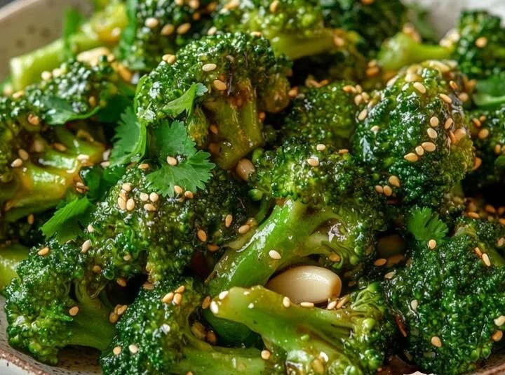 Asiatischer Brokkoli mit Sesam