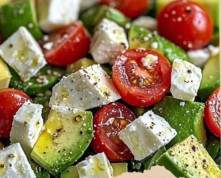 Avocado-Feta-Salat 🥗Zutaten- 2 reife Avocados
- 200 g Feta-Käse
- 1 rote Zwiebel
- 1 Gurke
- 150 g Kirschtomaten
- Saft von 1 Zitrone
- 3 EL Olivenöl
- Salz und Pfeffer nach Geschmack
- Eine Ha...
