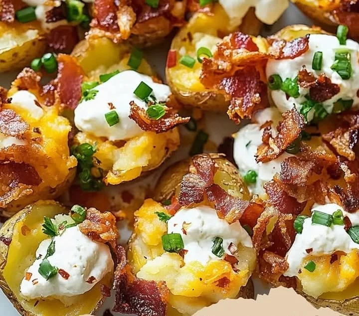 Crispy Smashed Loaded Potatoes