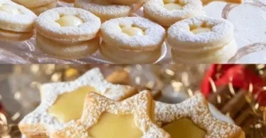 Leckere Eierlikörplätzchen auf einem Teller, perfekt für Festlichkeiten.