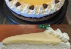Leckere Eierlikörtorte ohne Mehl auf einem Teller serviert